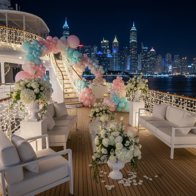 yatch birthday party dubai