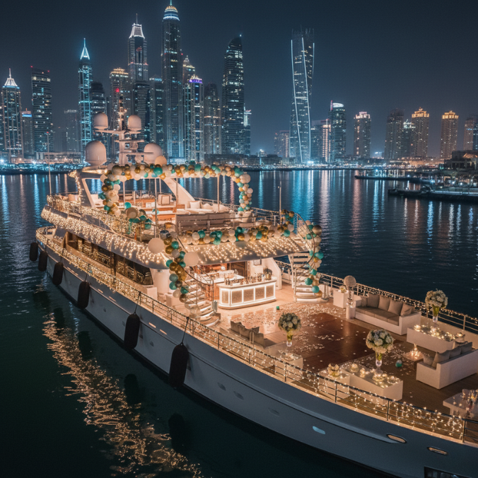 yatch birthday party dubai