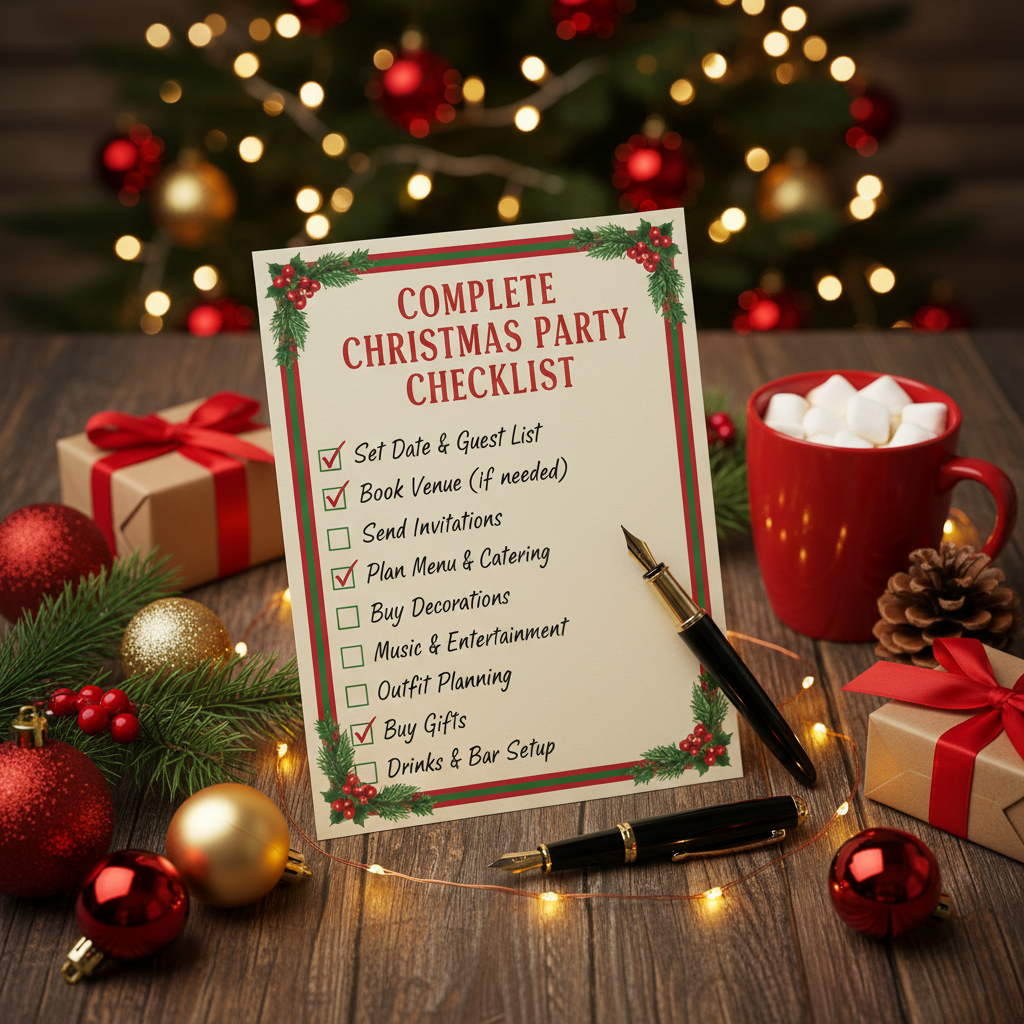 complete christmas party checklist